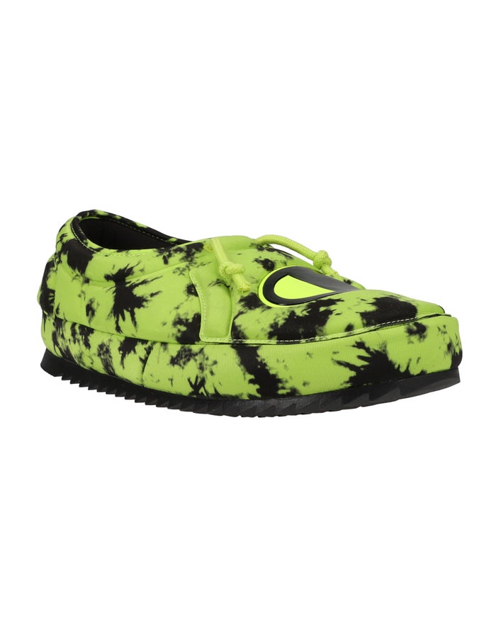 Champion Mens Slippers NZ - University Galaxy Green/Black ( 6502-DHNWC )